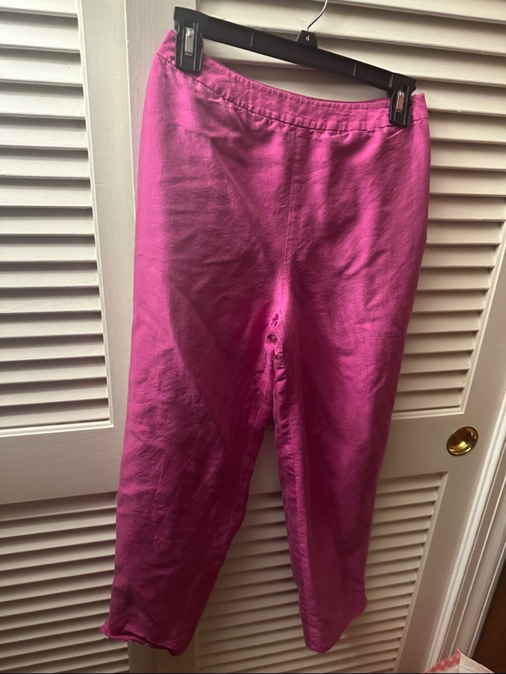 Casual Corner Hot Pink Linen Trousers